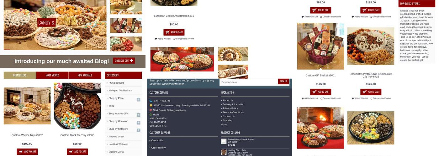 Nibbles And Nuts Menu