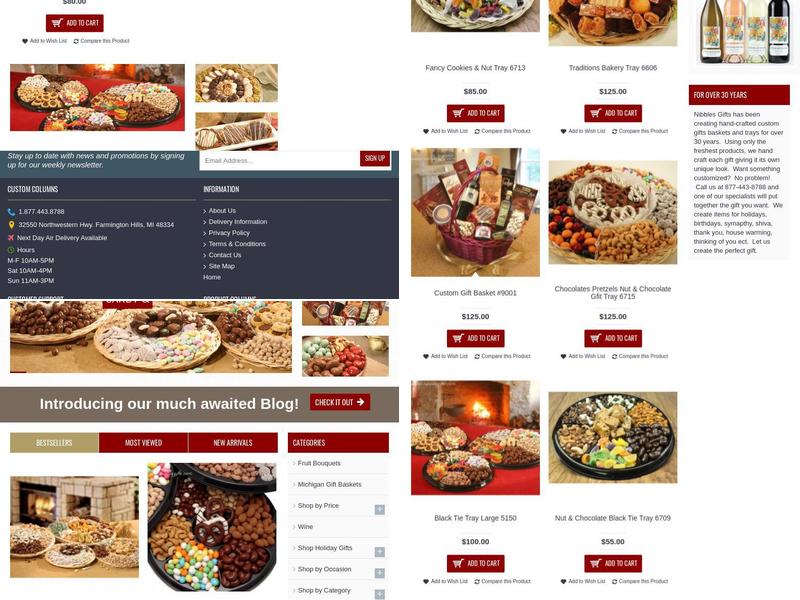 Nibbles And Nuts Menu