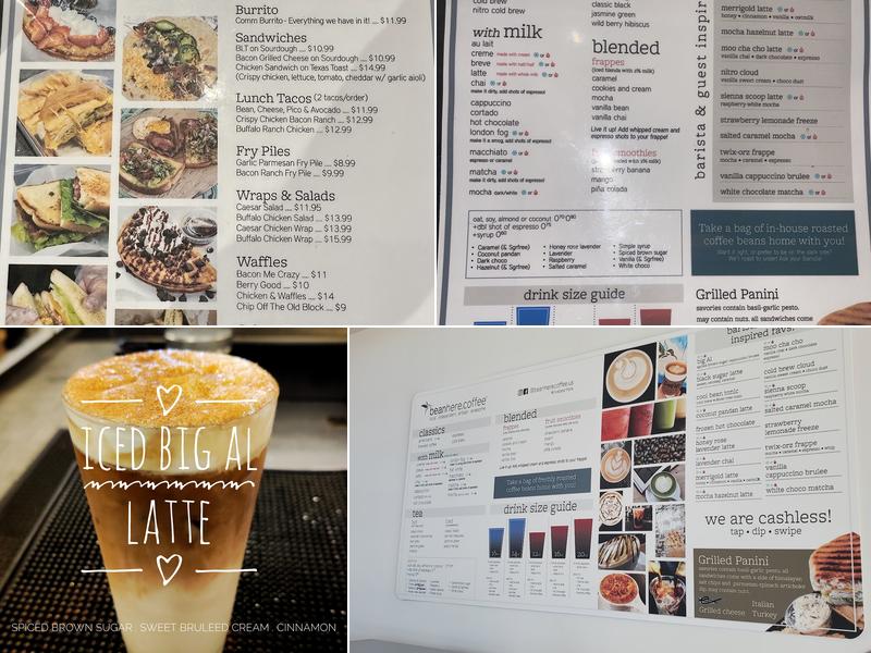 bean here coffee Menu