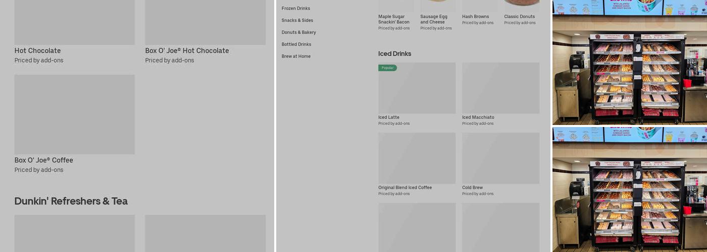 Dunkin' Menu