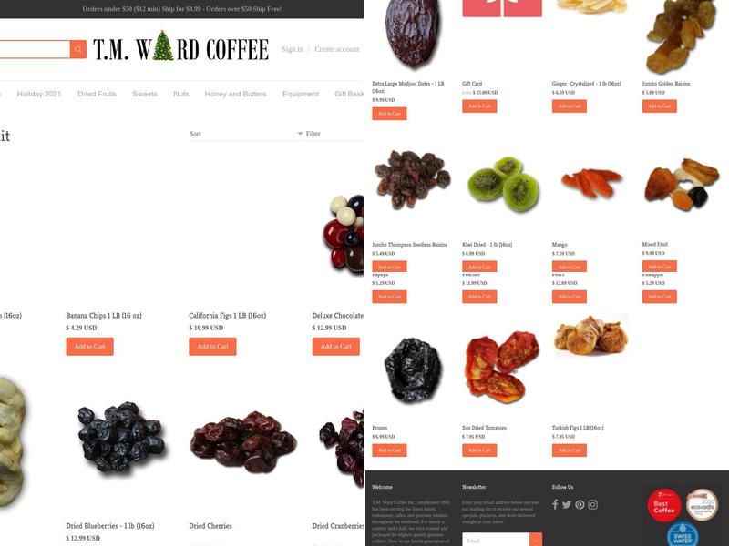 T.M. Ward Coffee Menu