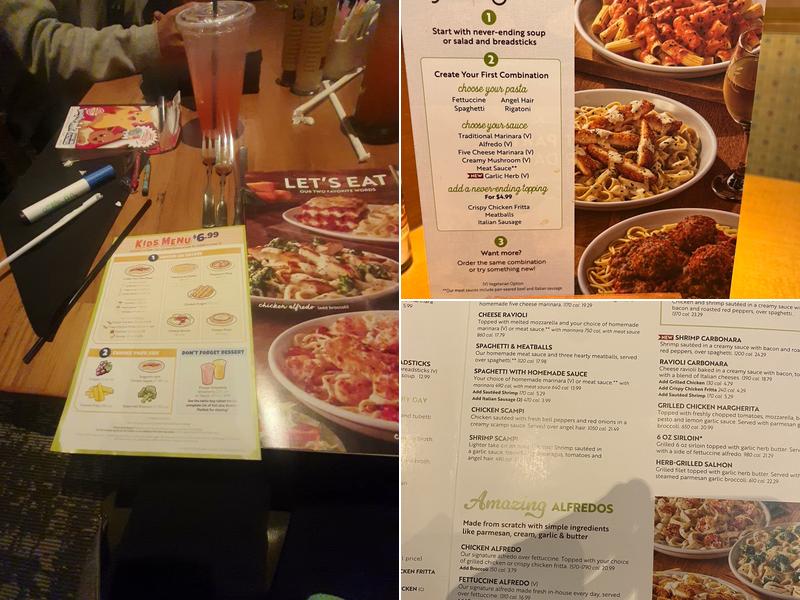 Olive Garden Italian Restaurant Menu