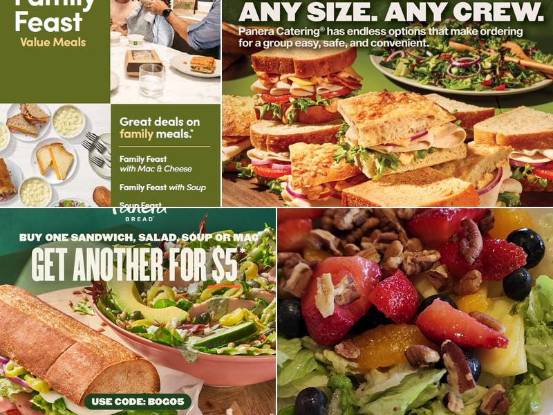 Panera Bread Menu