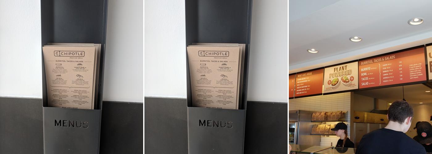 Chipotle Mexican Grill Menu