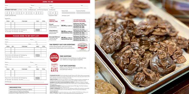 River Street Sweets Menu