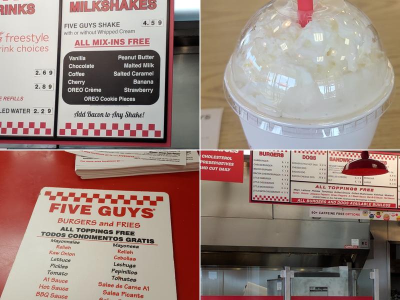 Five Guys Menu