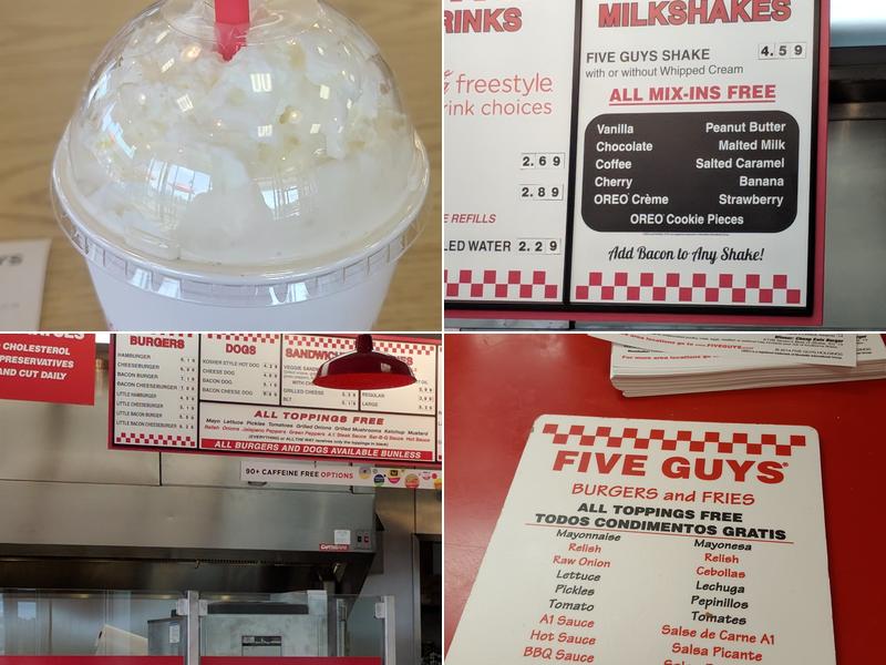 Five Guys Menu