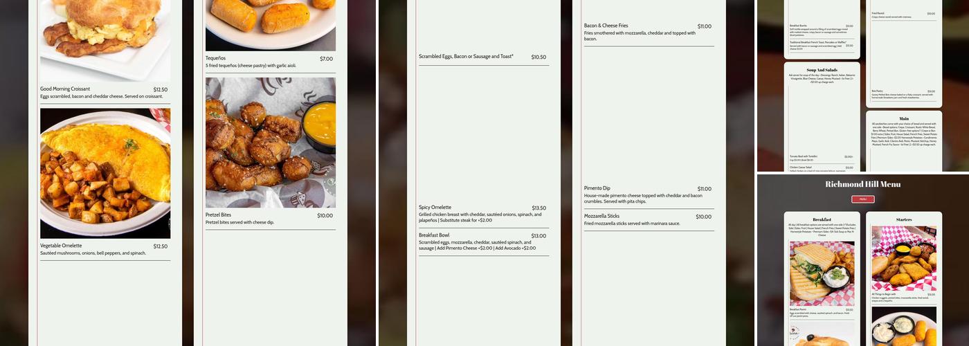 All Things Chocolate & More Menu