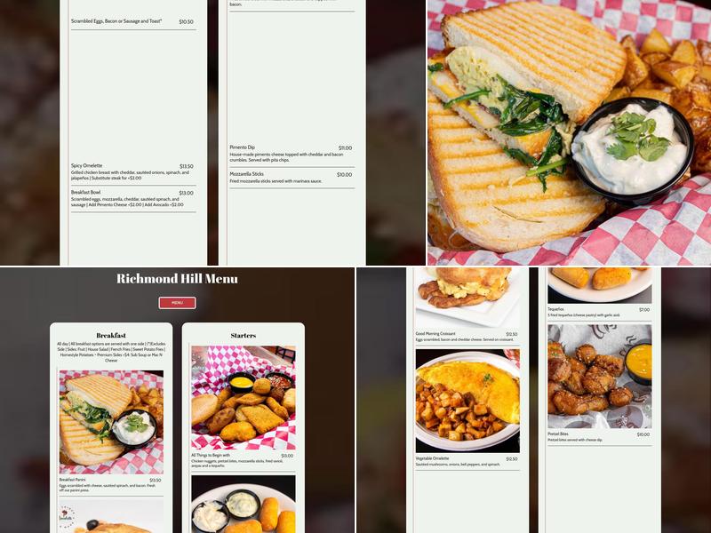 All Things Chocolate & More Menu