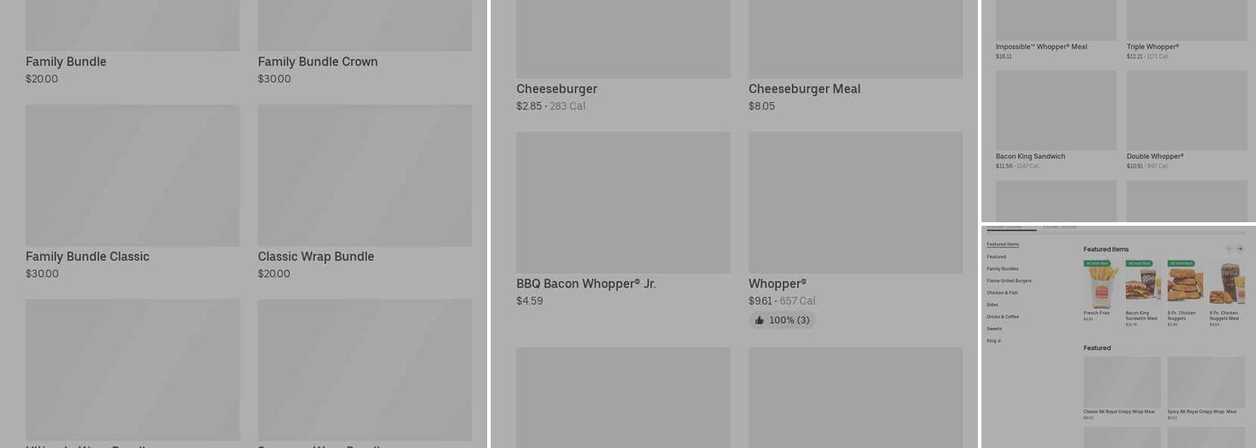 Burger King Menu