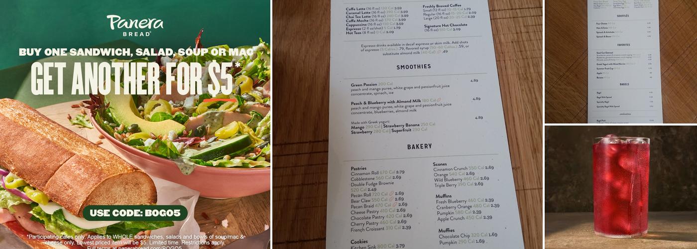 Panera Bread Menu