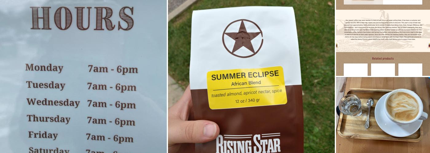 Rising Star Coffee Roasters Menu