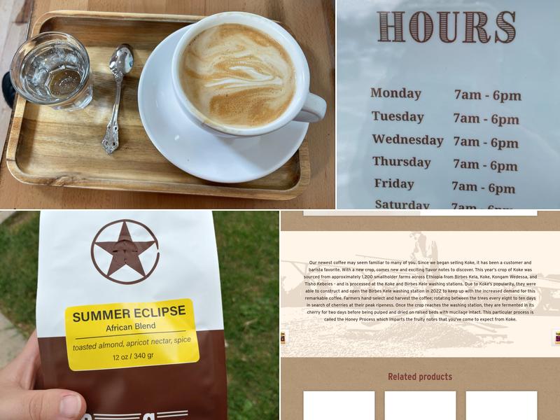 Rising Star Coffee Roasters Menu