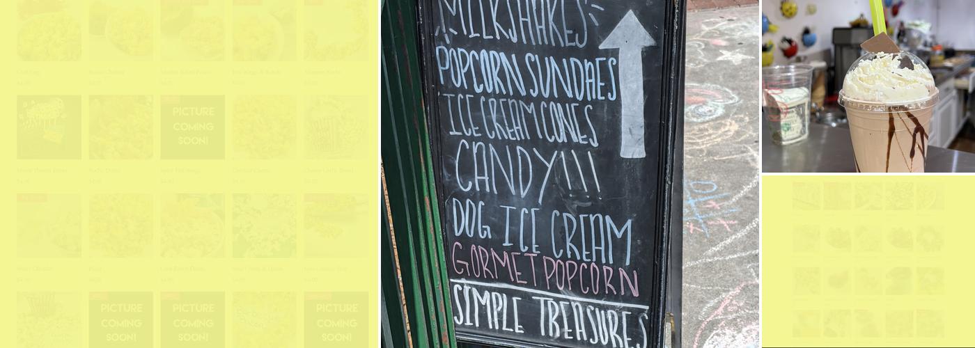 Simple Treasures Menu