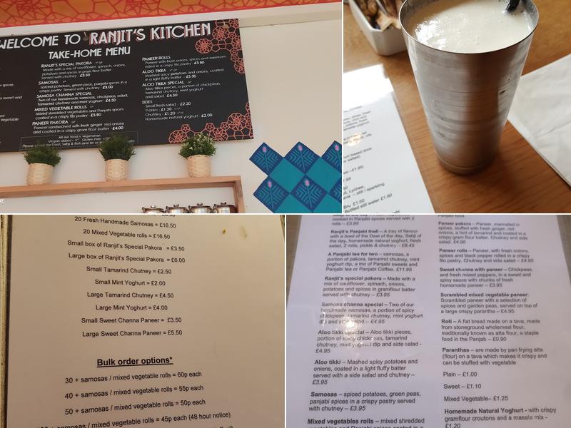 Ranjit's Kitchen Menu