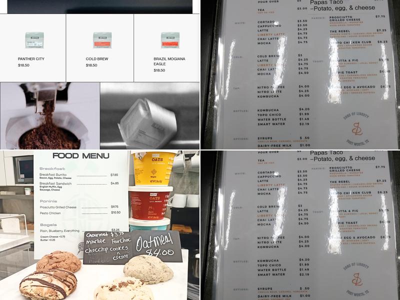 Sons Coffee Menu