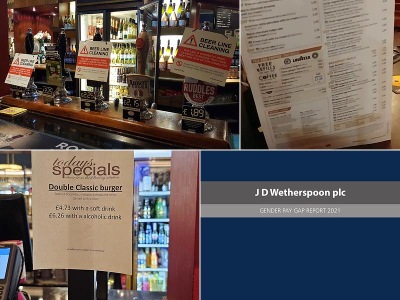The Premier - JD Wetherspoon Menu