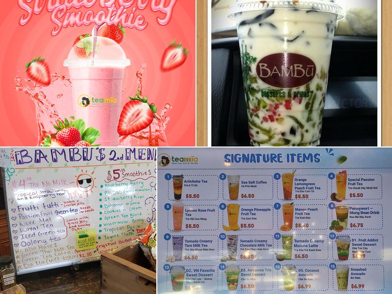TeaMia - Sugarcane Drinks, Smoothies & Milkteas Menu