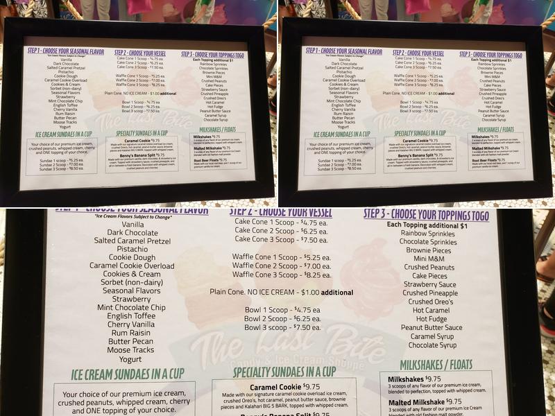 The Last Bite Menu