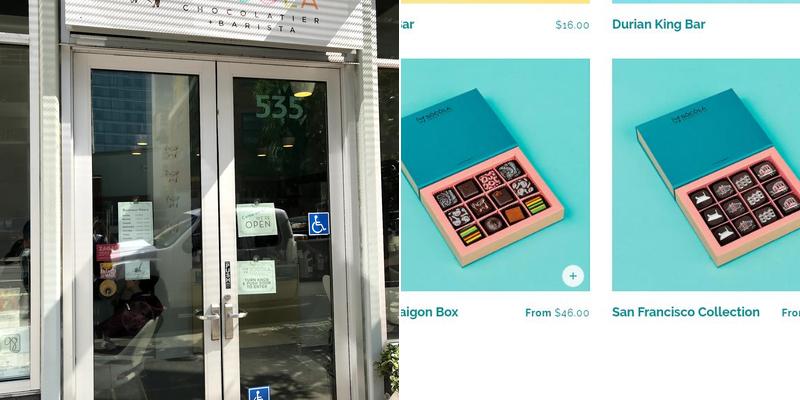 Socola Chocolatier Menu