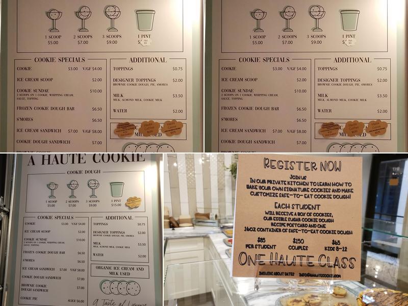 A Haute Cookie Menu