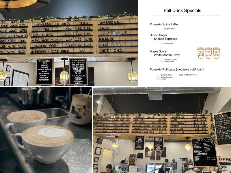 Eagles Wind Coffee House Menu