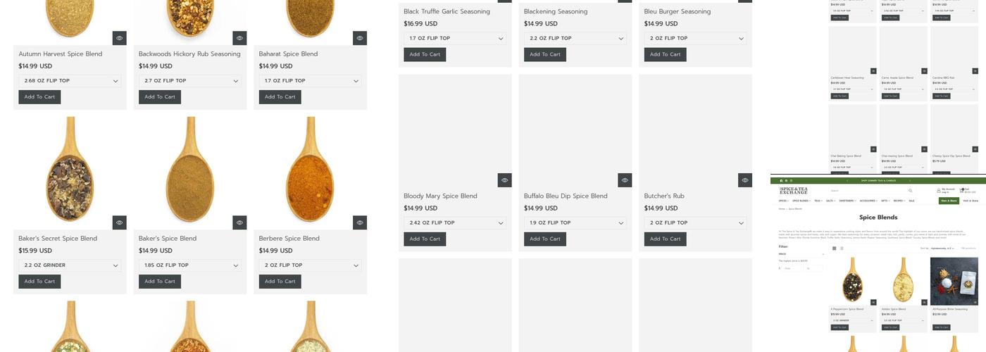 The Spice & Tea Exchange Menu