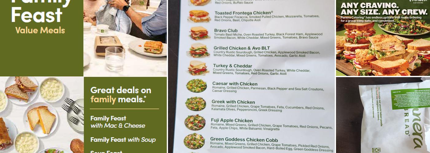 Panera Bread Menu