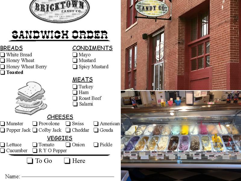 Bricktown Candy Co Menu