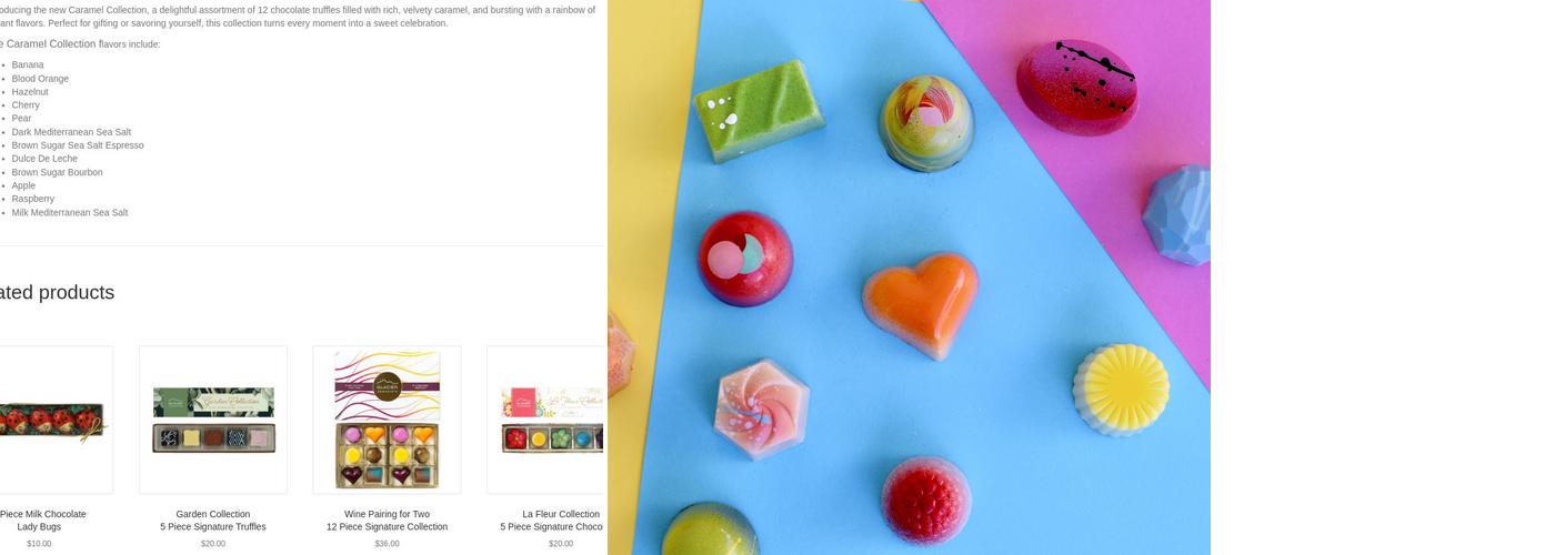 Glacier Chocolate Menu