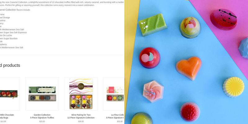 Glacier Chocolate Menu