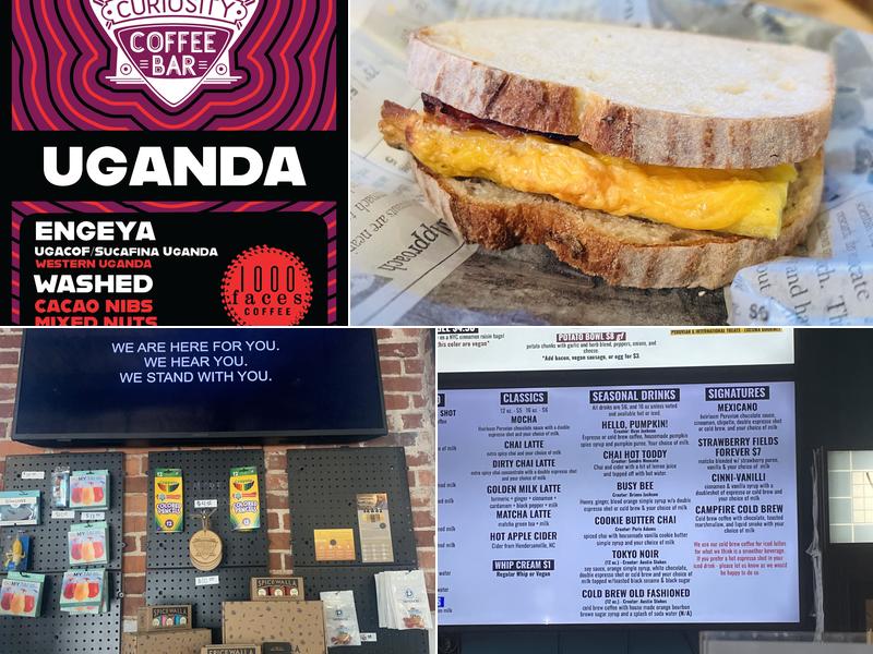 Curiosity Coffee Bar Menu