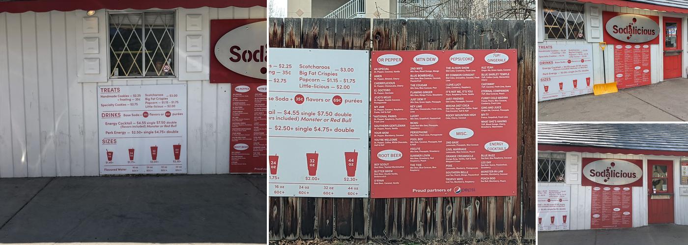 Sodalicious Menu