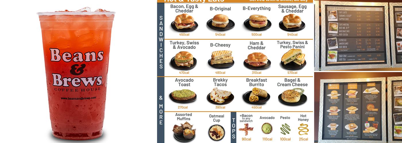 Beans & Brews Coffee House Menu