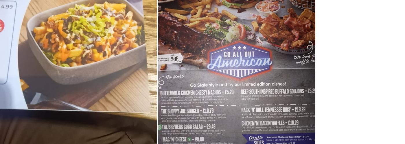 Bankhead Gate Brewers Fayre Menu