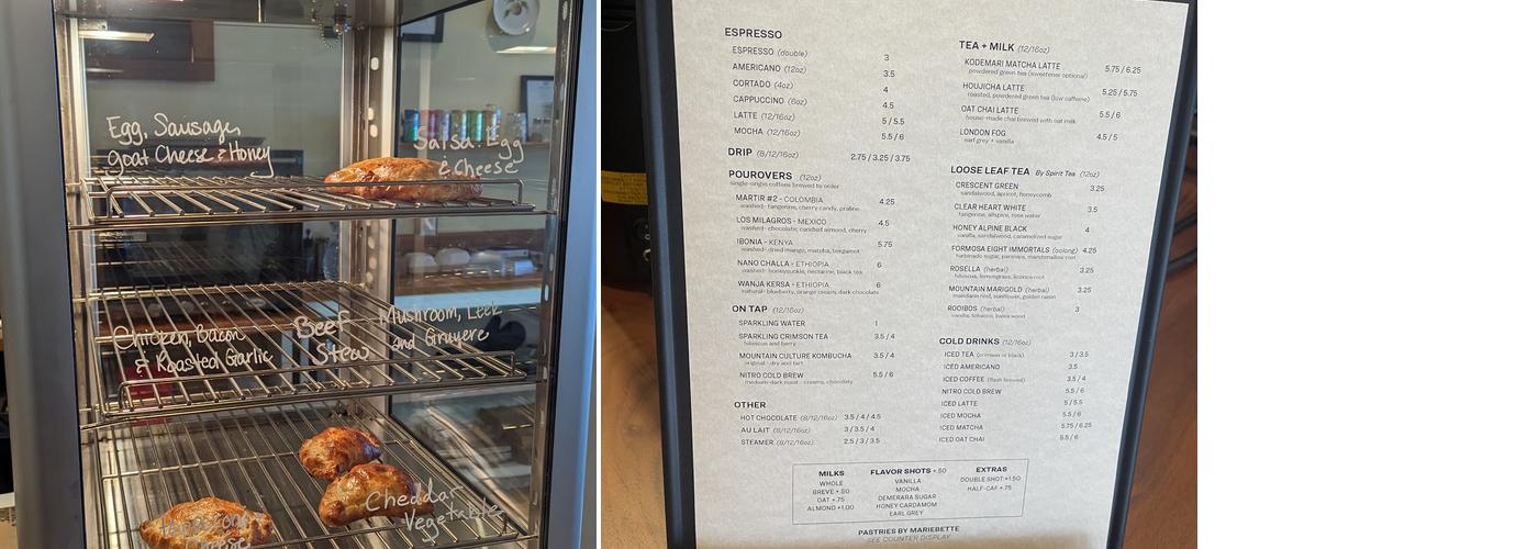 Lone Light Coffee Menu