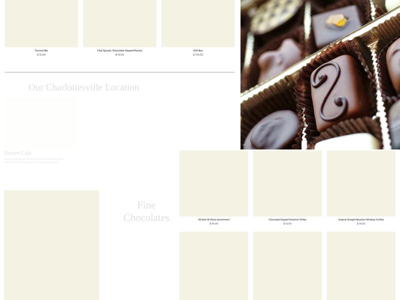 Gearharts Fine Chocolates Menu