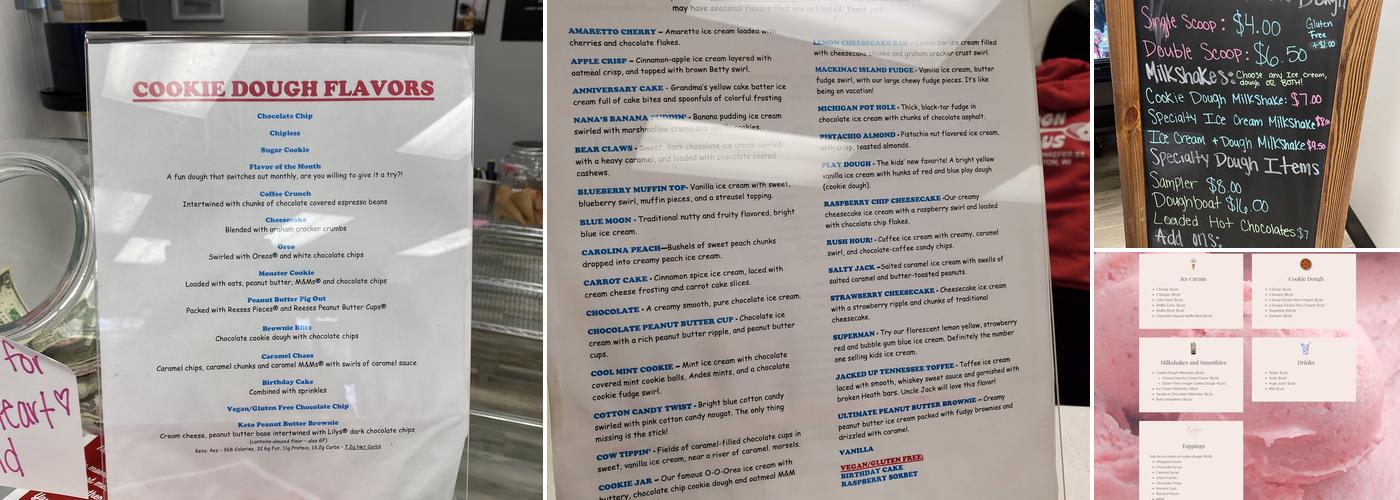 Doughlicious Menu