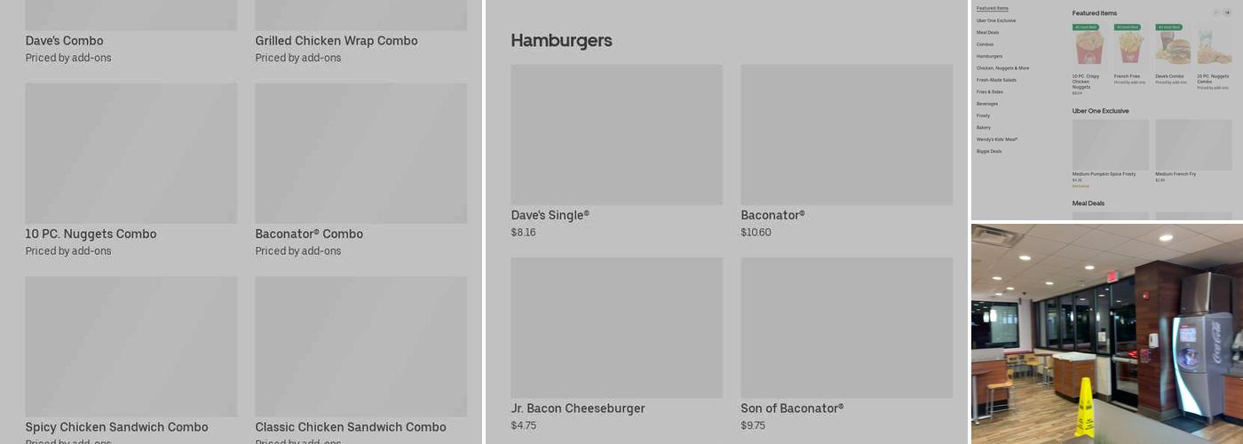 Wendy's Menu