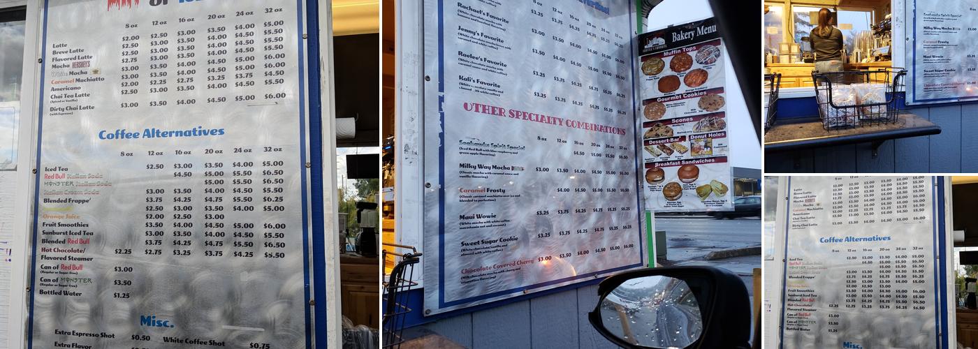 Bri's Beans LLC Menu