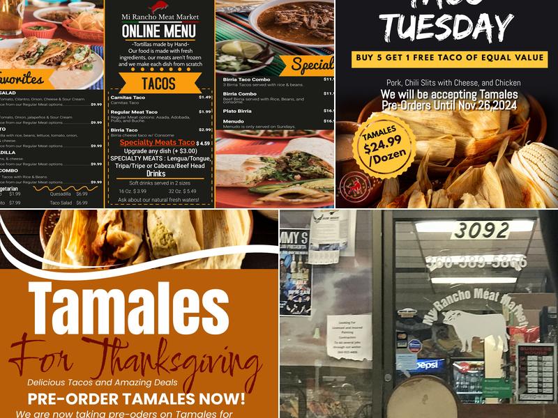 Mi Rancho Meat Market Menu