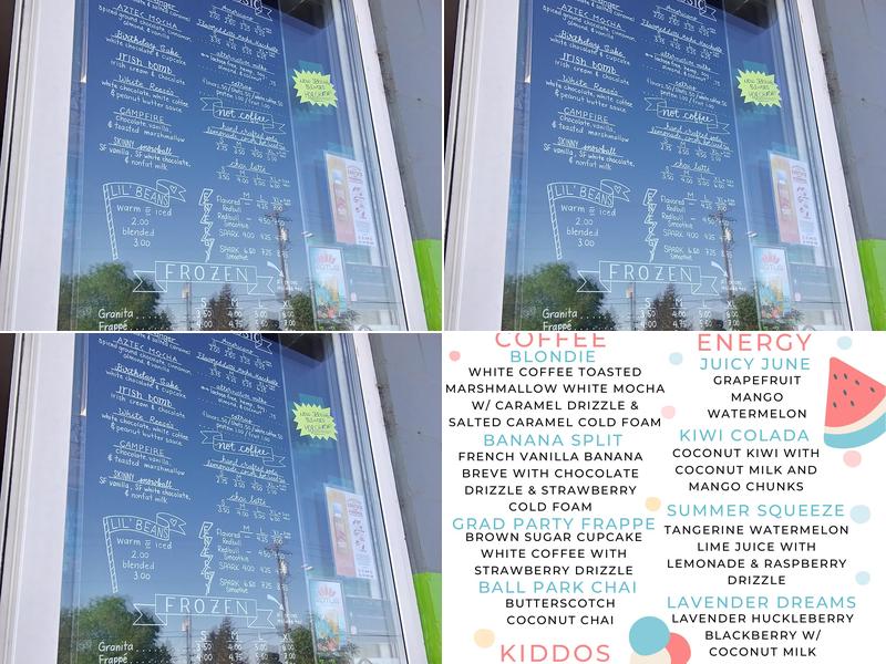 Mocha Express Menu