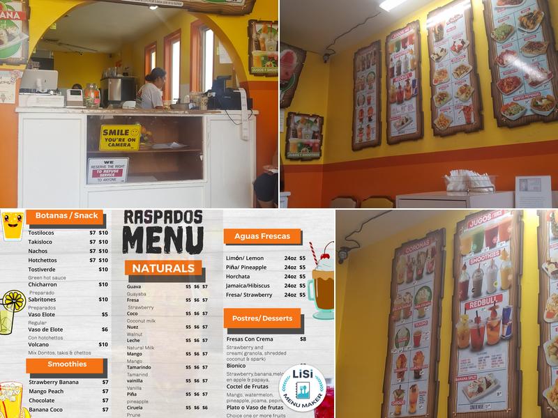 El Paraiso Menu