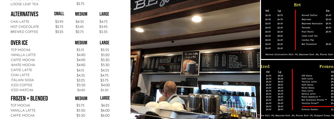 The Coffee Potter Menu