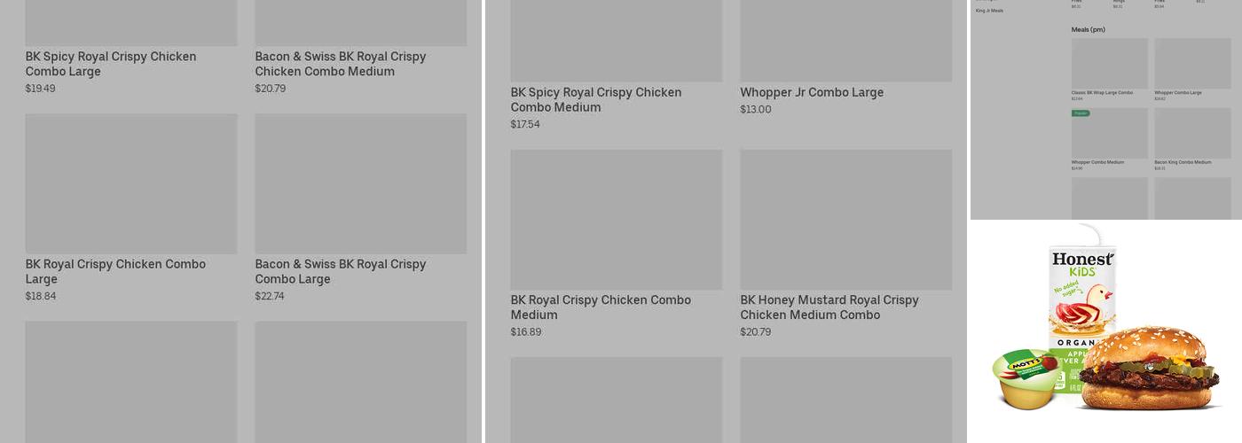 Burger King Menu