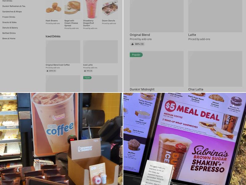 Dunkin' Menu