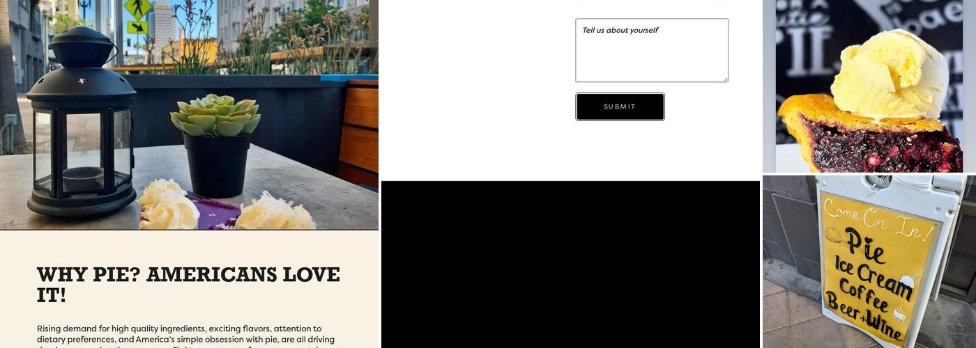 Laurie’s Pie Bar Menu