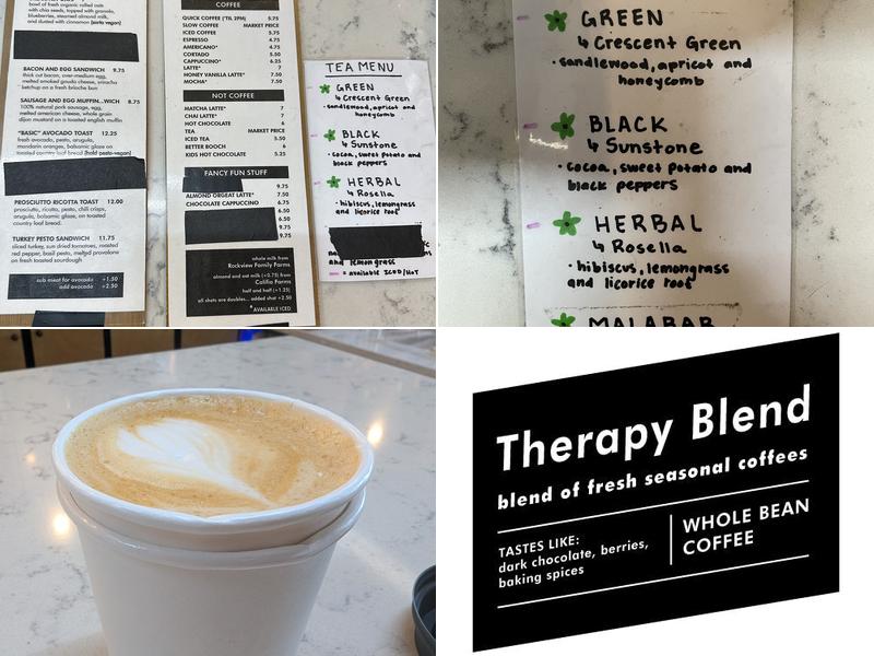 Recreational Coffee Menu