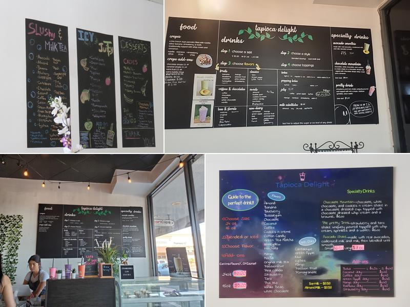 Tapioca Delight Menu