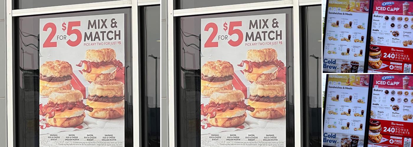 Tim Hortons Menu